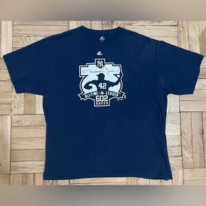 Navy Yankees Graphic T-Shirt Mariano Rivera size XXL